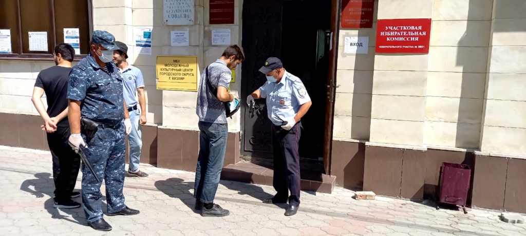Дагестанские Росгвардейцы  обеспечили безопасность во время голосования