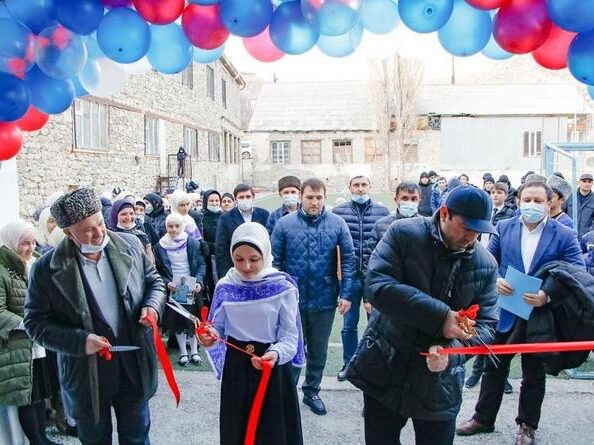В селе Нижнее Инхо Гумбетовского района состоялось открытие спорткомплекса после капремонта
