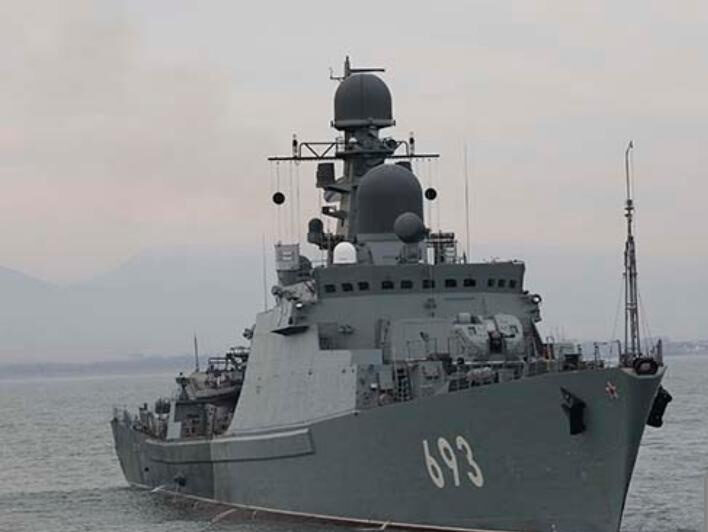 Экипаж ракетного корабля «Дагестан» выполнил элементы ведения противовоздушной и противодиверсионной обороны