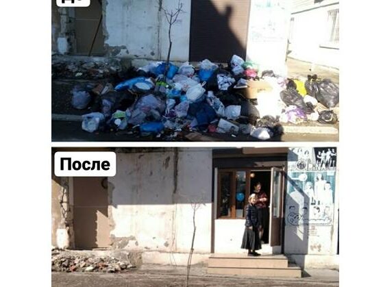 В Даглесхозе провели субботник по уборке территории, прилегающей к зданию Комитета, и близлежащих улиц