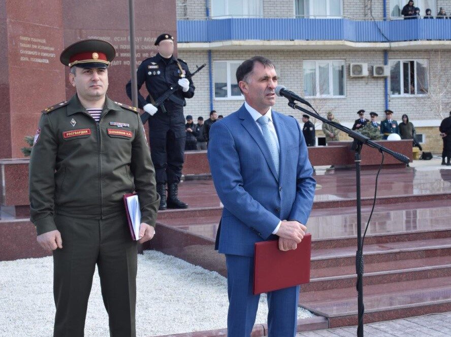 Камил Давдиев принял участие в торжественном мероприятии по случаю празднования Дня войск Национальной гвардии РФ