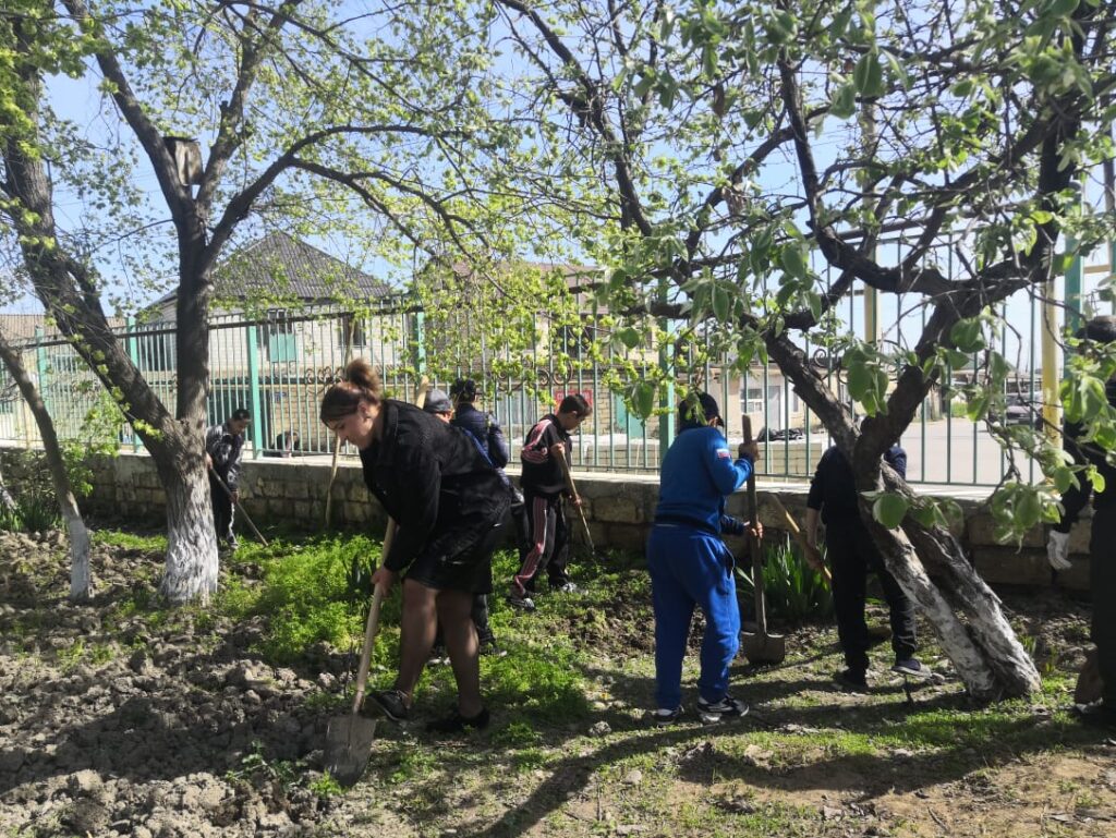 Молодёжный Совет Дербентского района принял участие во Всероссийском субботнике