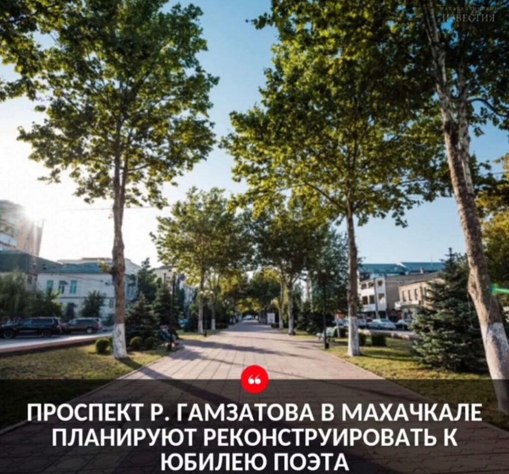 Проспект им. Расула Гамзатова планируют реконструировать к юбилею поэта