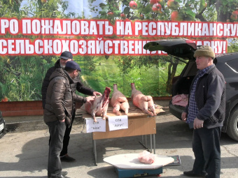 В Ботлихском районе прошла первая сельскохозяйственная ярмарка в этом году