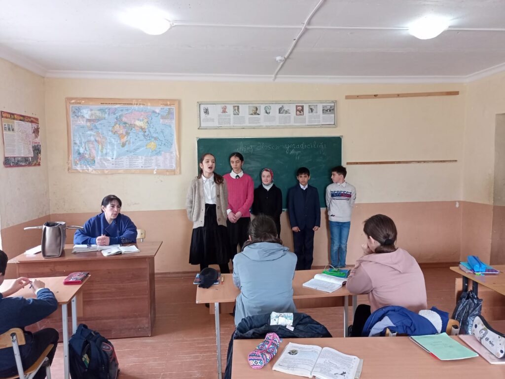 На уроке азербайджанской литературы