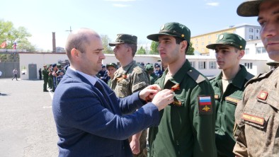В республиканском сборном пункте прошла всероссийская акция «Георгиевская лента»