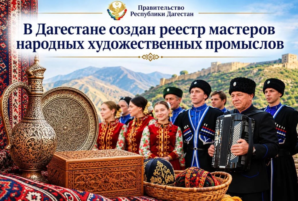 В Дагестане создан реестр мастеров народных художественных промыслов